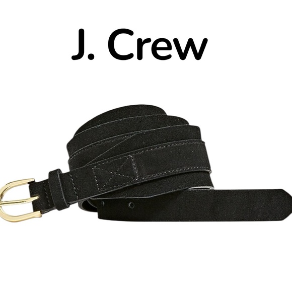 J. Crew Accessories - J.Crew-NWT Women’s black suede dress belt. XS-S 
Fits 27.5”-31.5” waist. New!